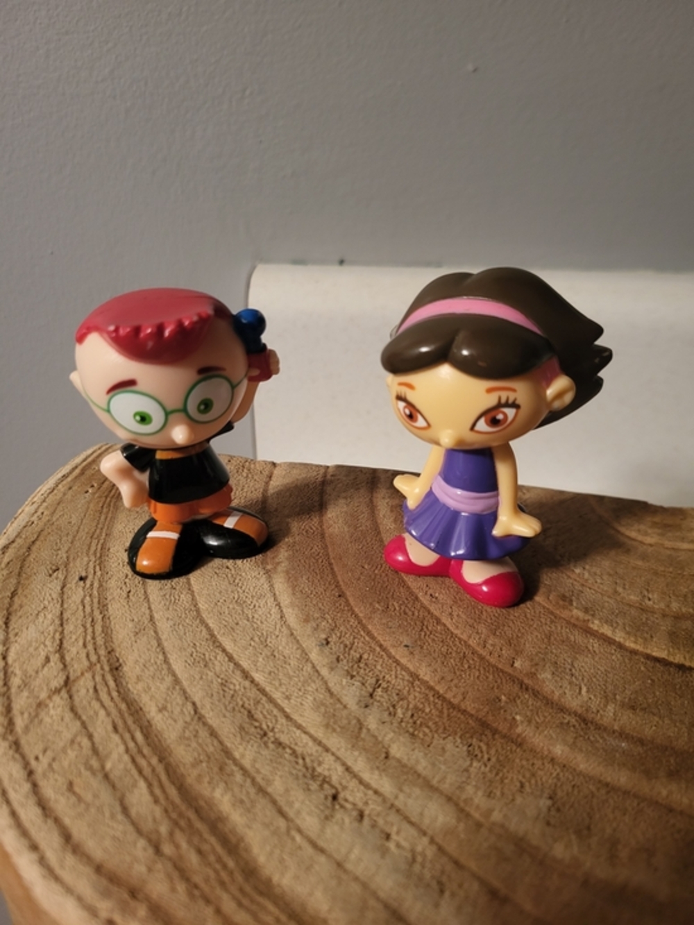 Kids Toy Figurine Set - Pink, Purple, Brown Characters